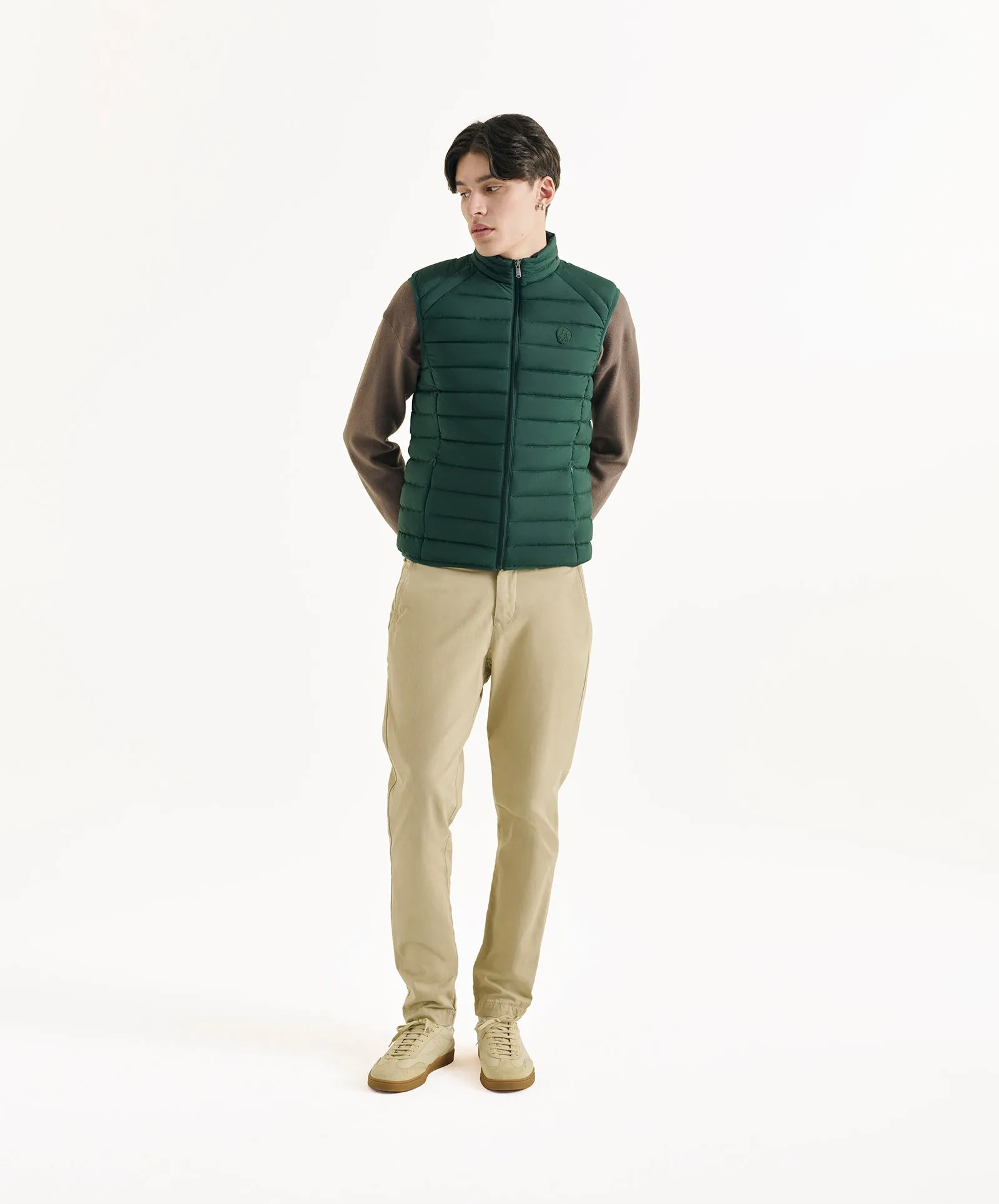 Deep forest Arafo stretch sleeveless puffer jacket