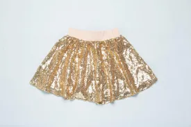 EVA SPARKLE SKIRT - GOLD