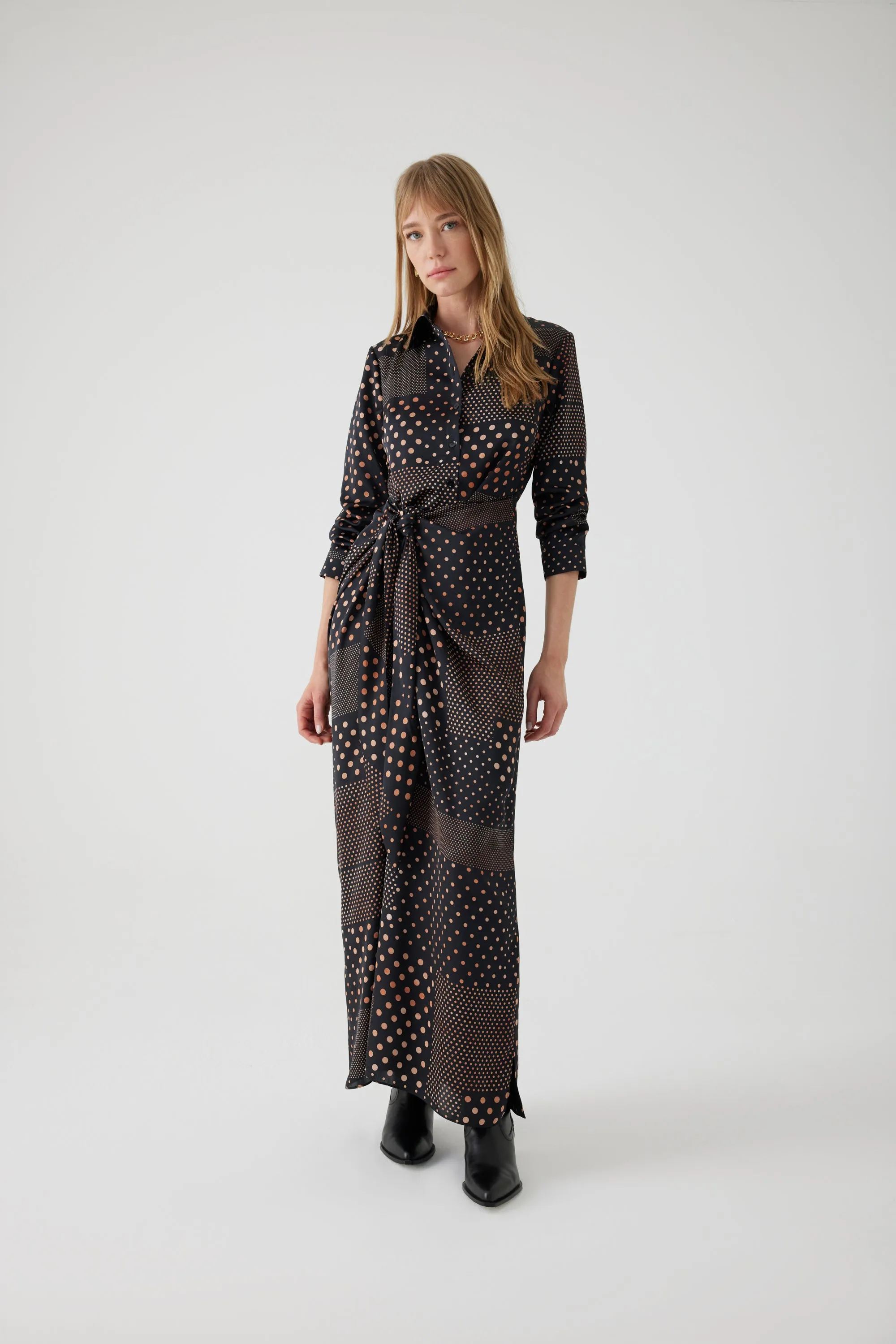 Exquise Annis Dot Print Dress Style 4118022