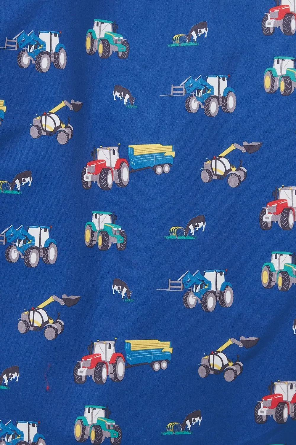 Finlay Coat - Navy Tractor Print