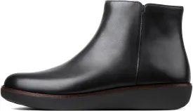 FitFlop Women's Ziggy Leather Zip Ankle Boot