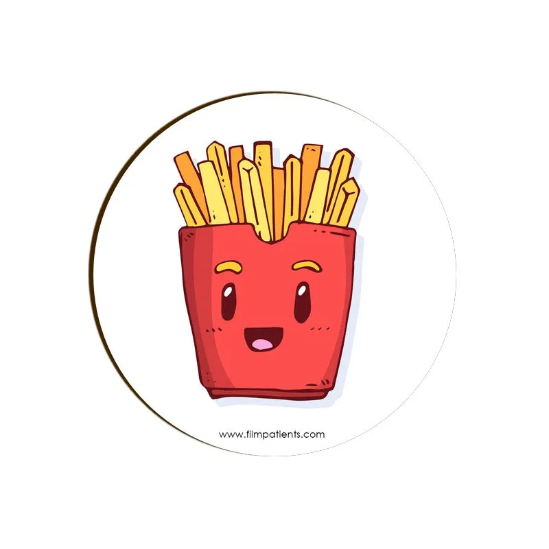 French Fries Cartoon Coaster