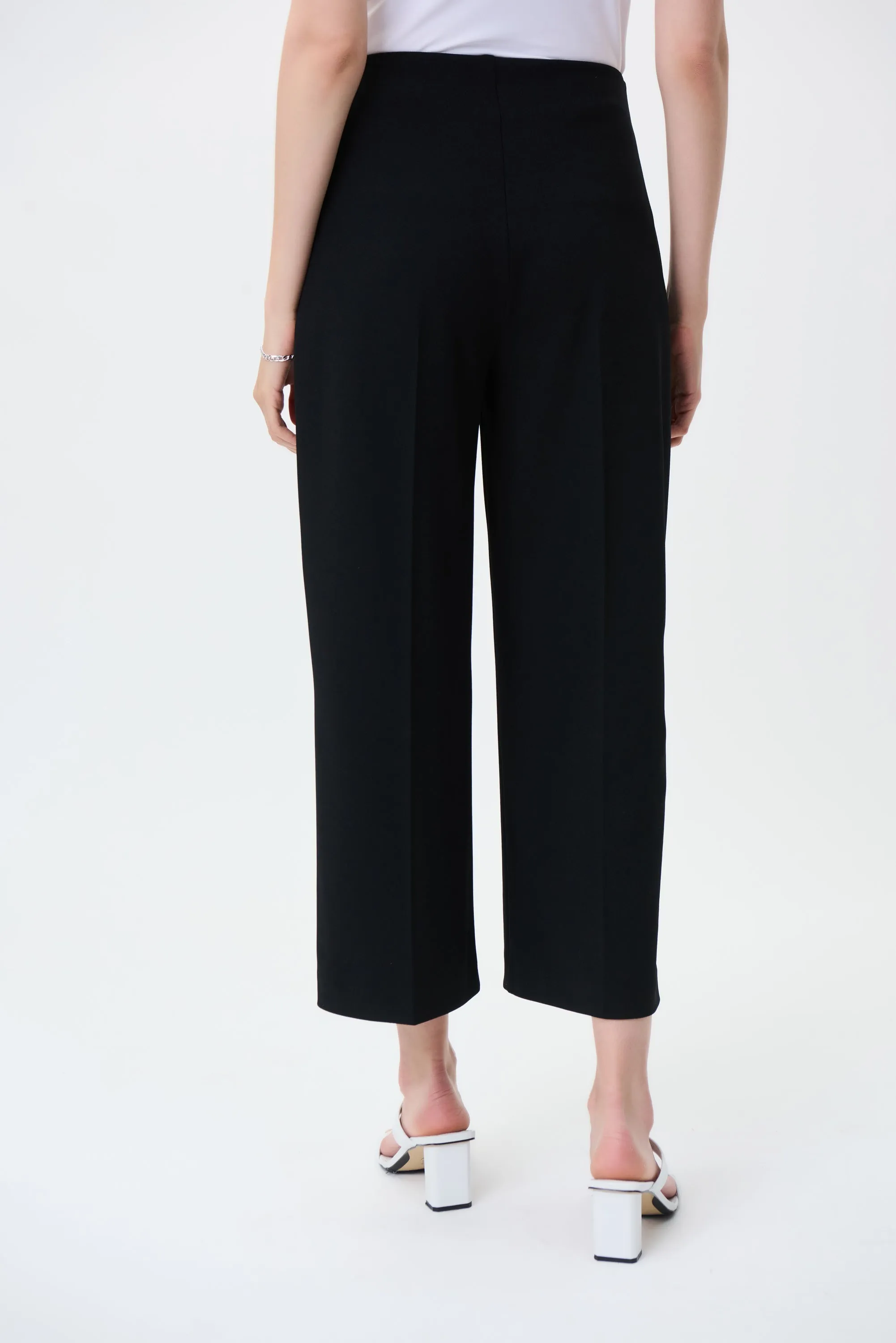 Front Tie Wide Leg Ankle Pant