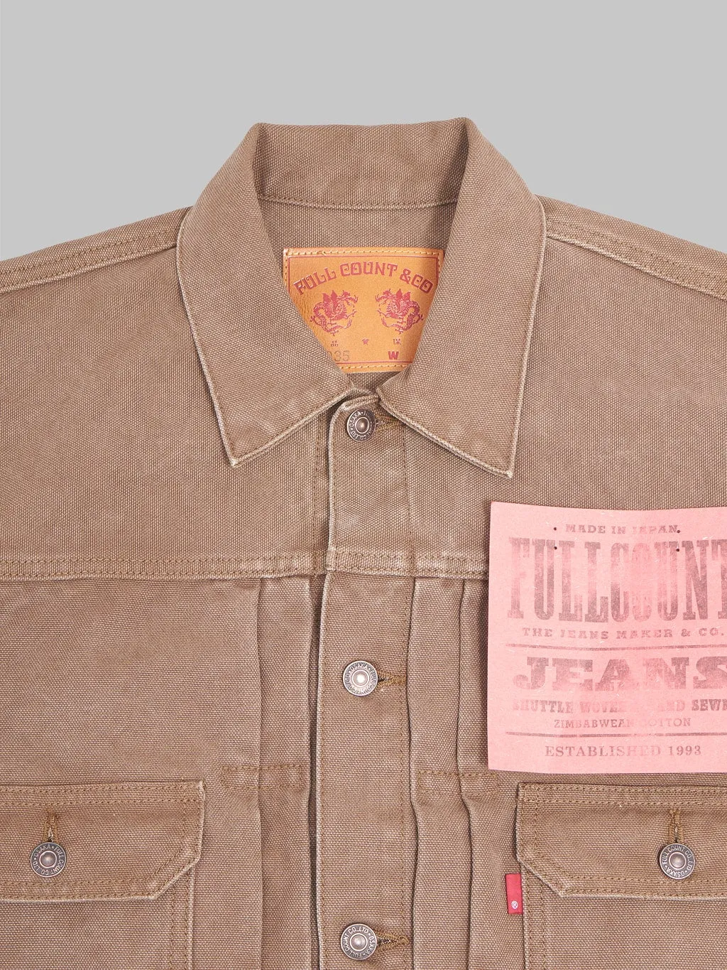 Fullcount 2035 Type 2 Paraffin Canvas Jacket