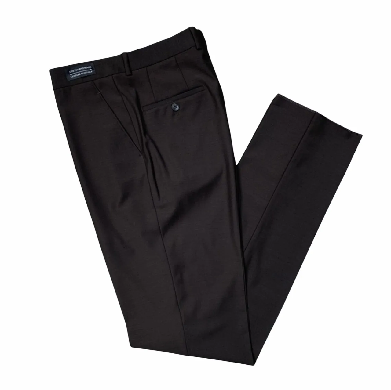 GALA DRESS PANT PLAIN FRONT CHOCOLATE