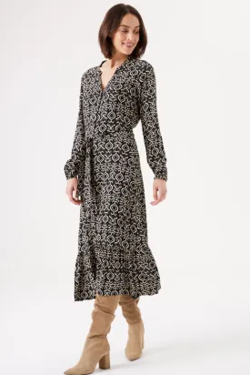 Garcia Black Dress with Print