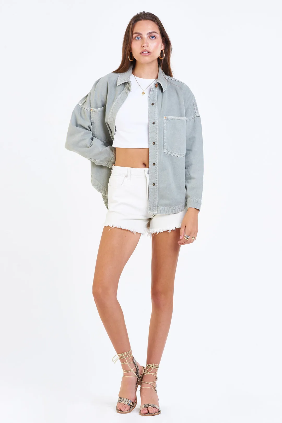 Gina Denim Shirt Jacket