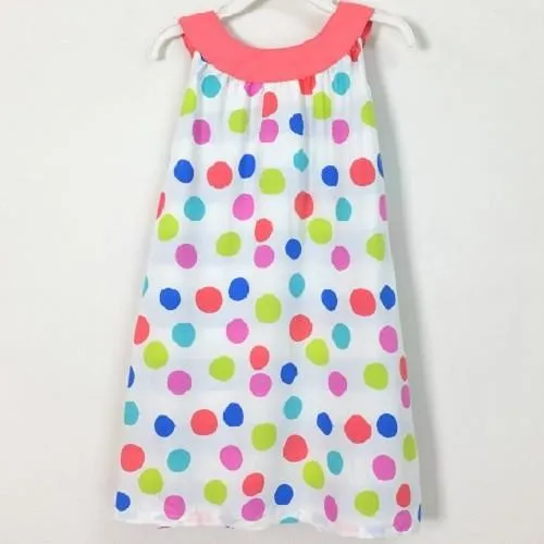 Girls Spots and Stripes Reversible Dress