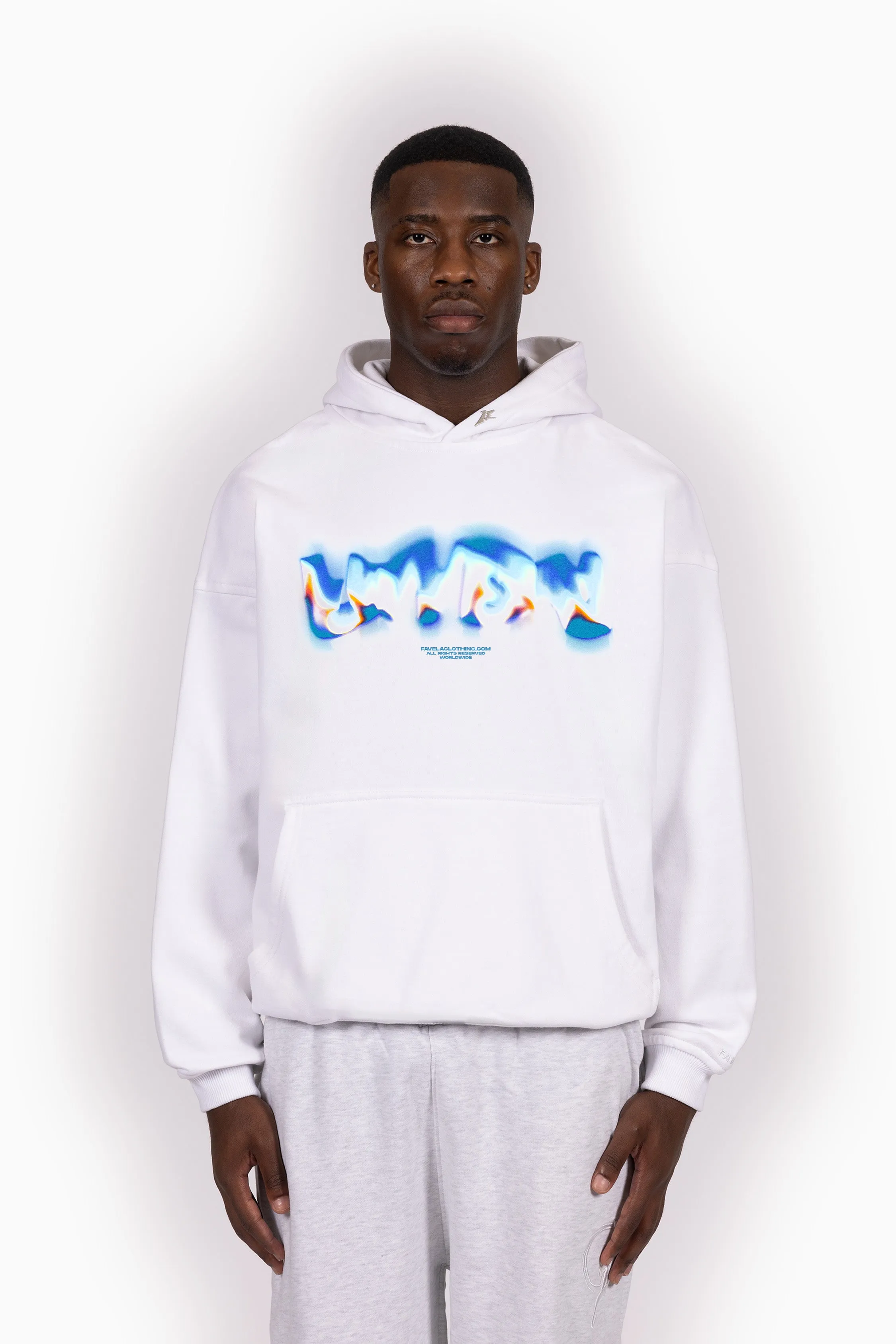 GLUE WHITE HOODIE