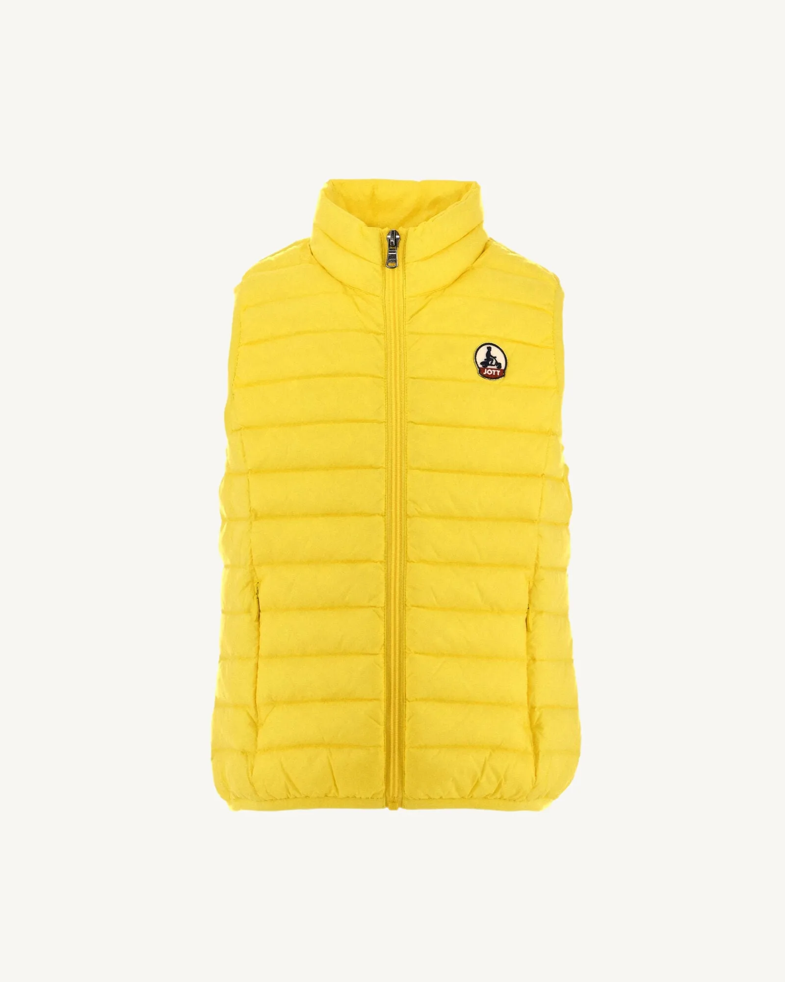 Gold yellow Zoe kid's sleeveless puffer jacket