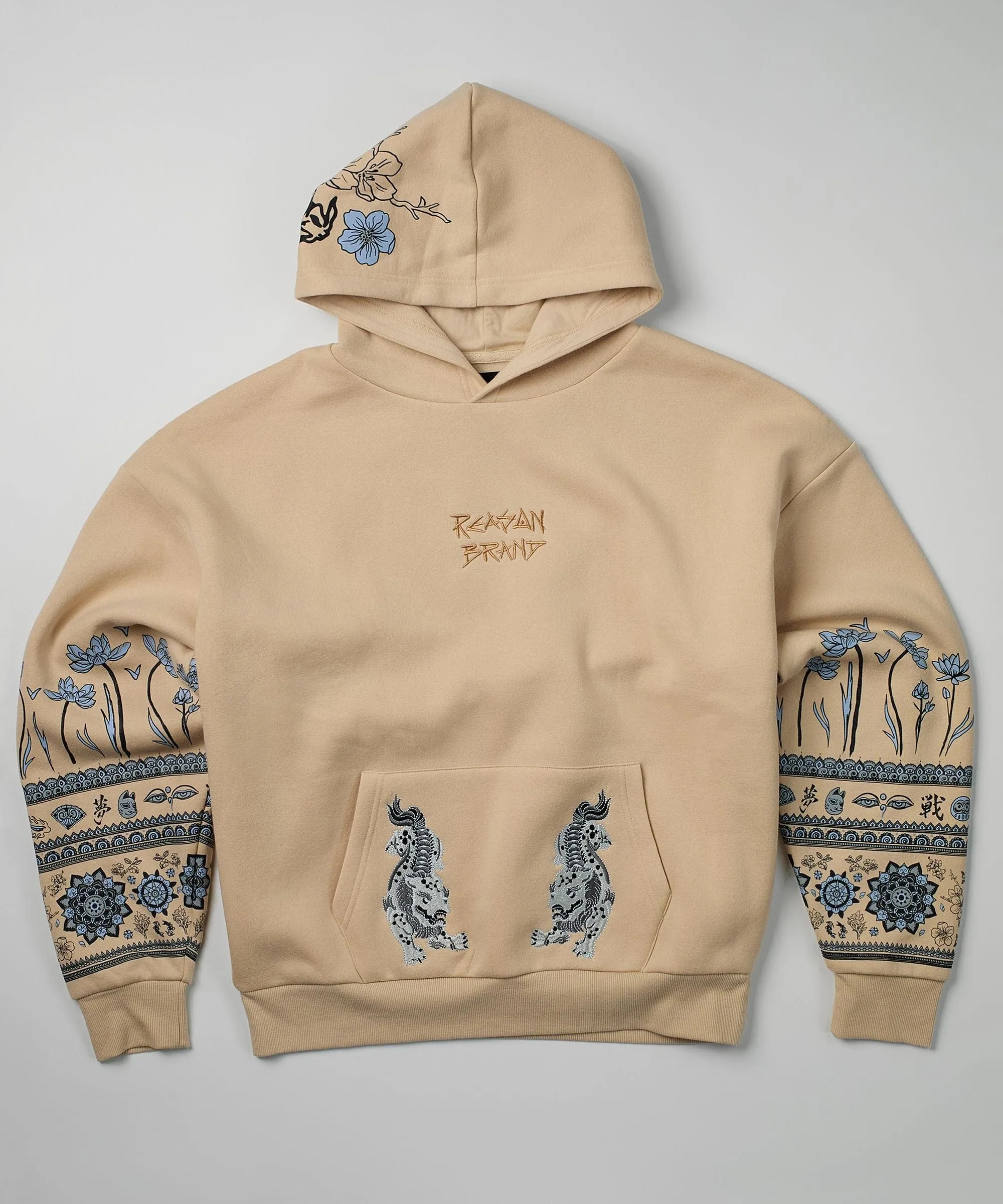 Guardian Embroidered Hoodie - Khaki