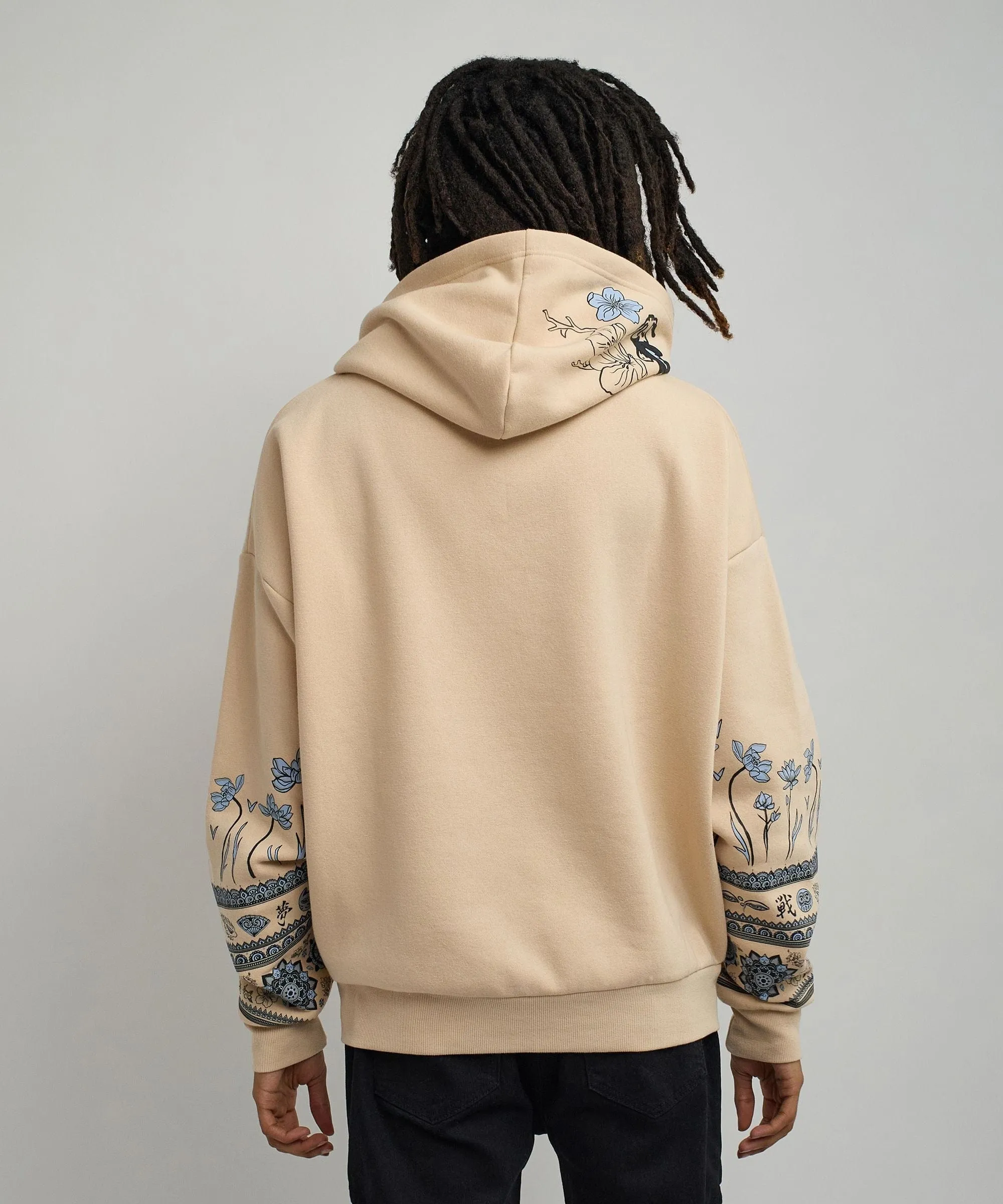 Guardian Embroidered Hoodie - Khaki