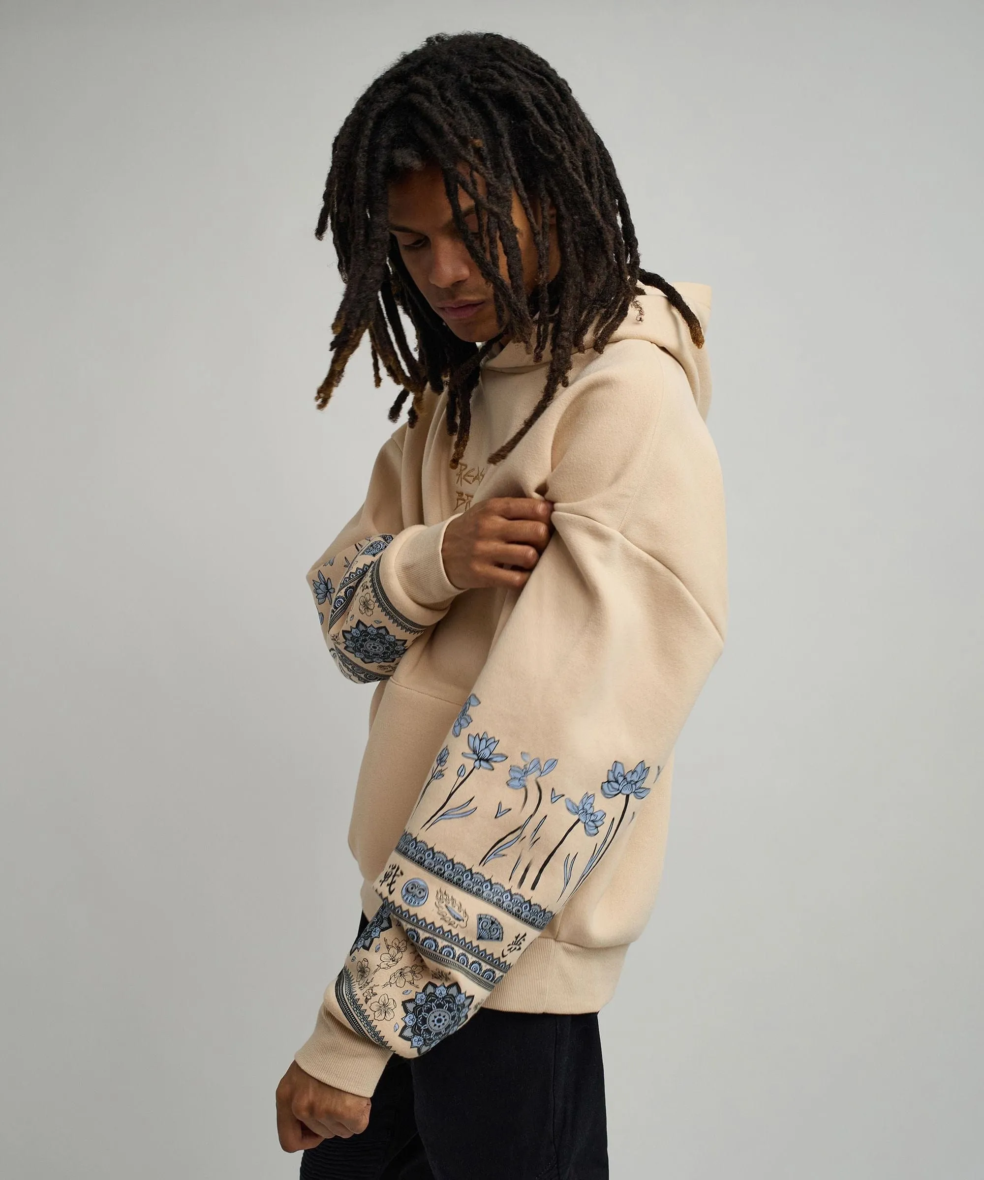 Guardian Embroidered Hoodie - Khaki