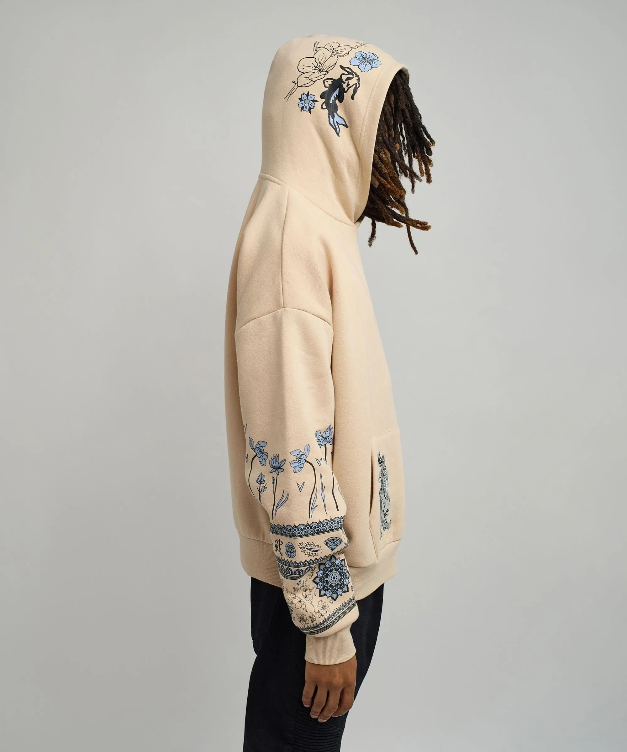 Guardian Embroidered Hoodie - Khaki