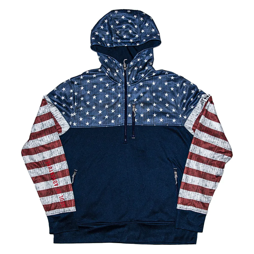 Half Zip Performance Hoodie | American Flag