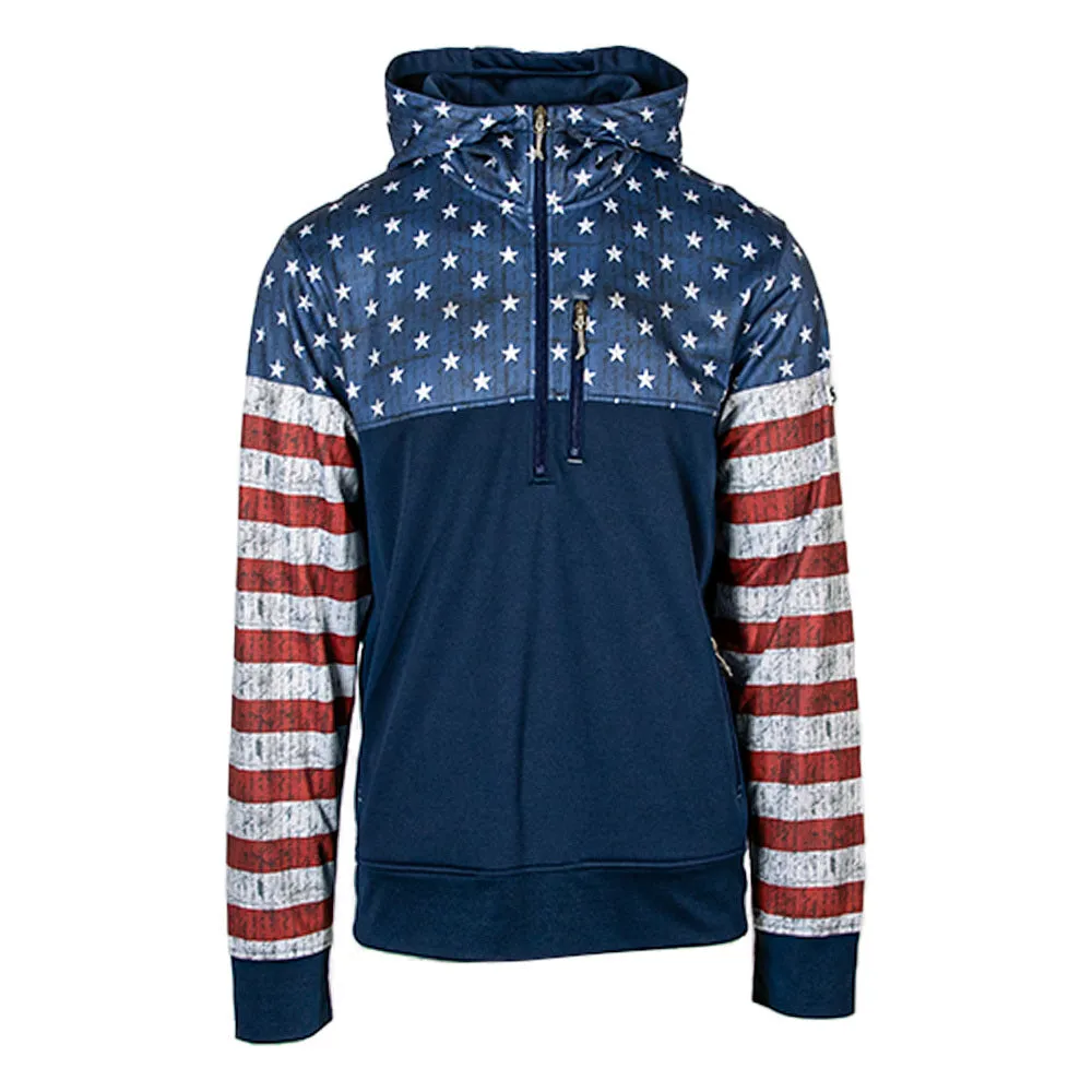 Half Zip Performance Hoodie | American Flag