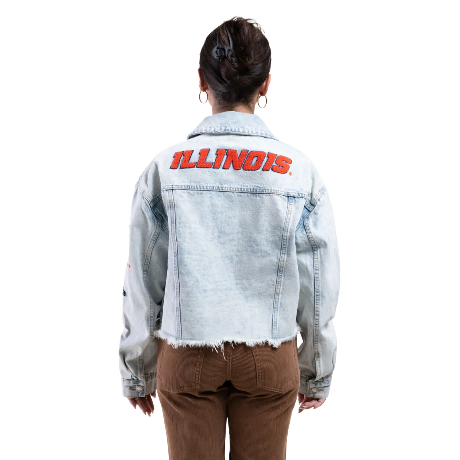 Illinois Fighting Illini Hype & Vice Denim Jean Jacket