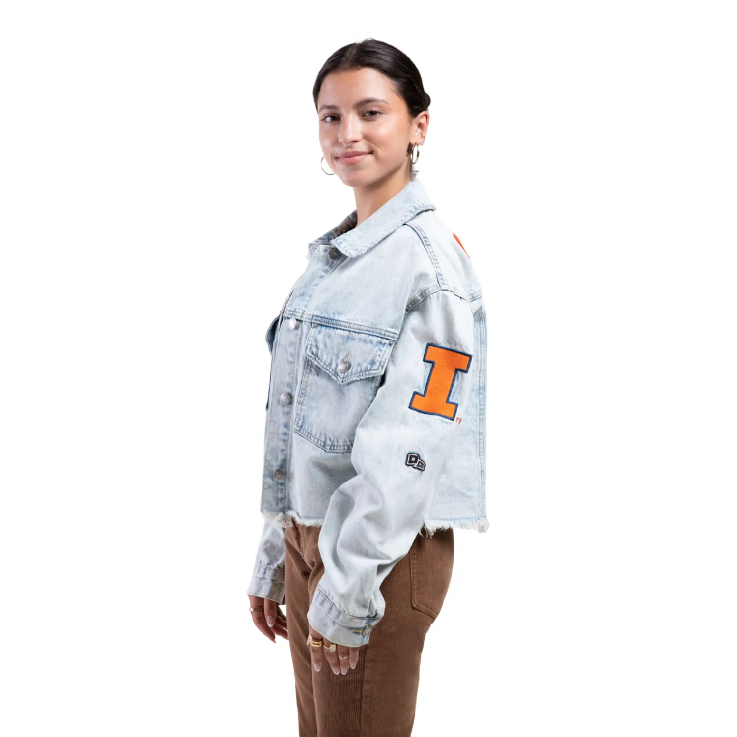 Illinois Fighting Illini Hype & Vice Denim Jean Jacket