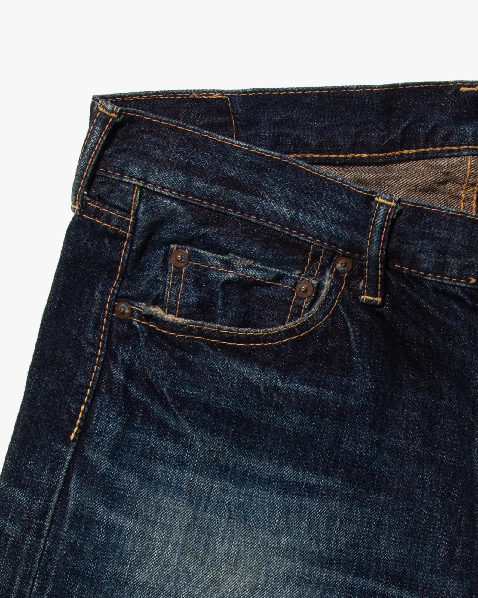 Japanese Repro Selvedge Denim Jeans, Omnigod Brand - 33" x 33"