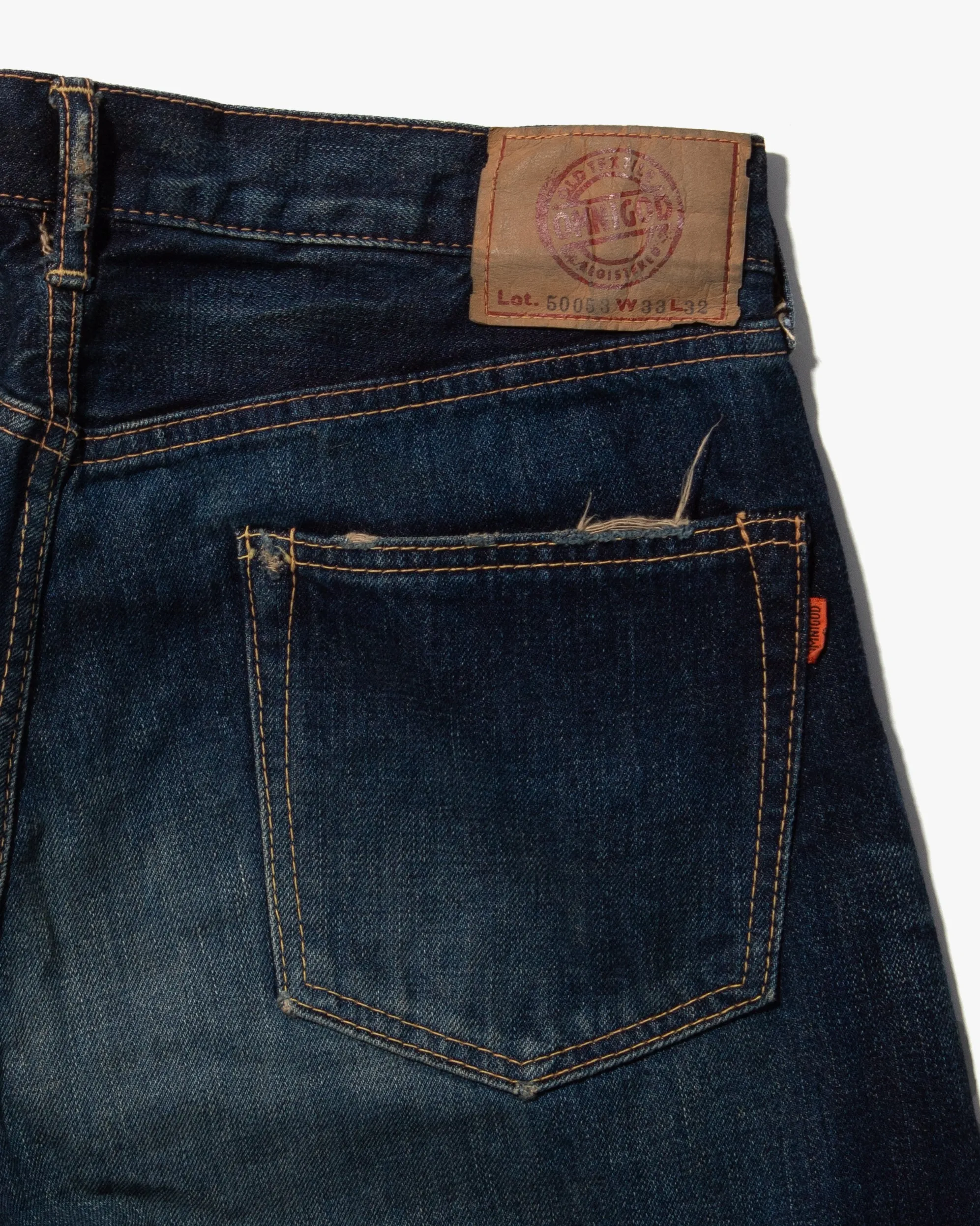 Japanese Repro Selvedge Denim Jeans, Omnigod Brand - 33" x 33"