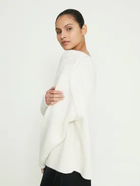 Jayden V-Neck Sweater in Cream