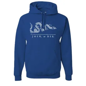 Join Or Die Pullover Hoodie | Join Or Die Royal Blue Pull Over Hoodie