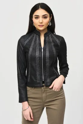 Joseph Ribkoff Black/Silver Jacket Style 243972-196