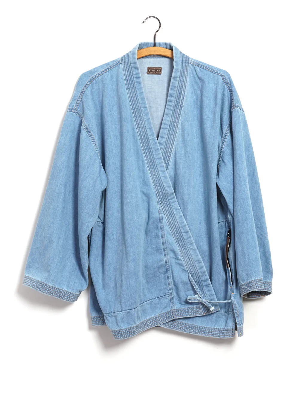 KAKASHI | 8oz Kimono-style Denim Shirt | Processed Indigo