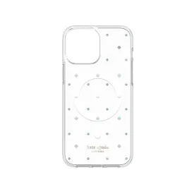 Kate Spade New York Protective Hardshell Case for MagSafe for iPhone 12 Pro Max/ 13 Pro Max (Pin Dot Clear)