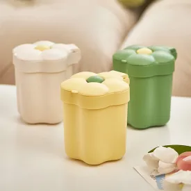 Kawaii Cute Flower Mini Trash Can