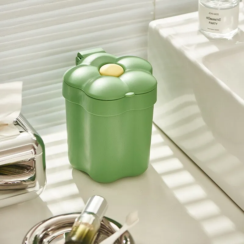 Kawaii Cute Flower Mini Trash Can