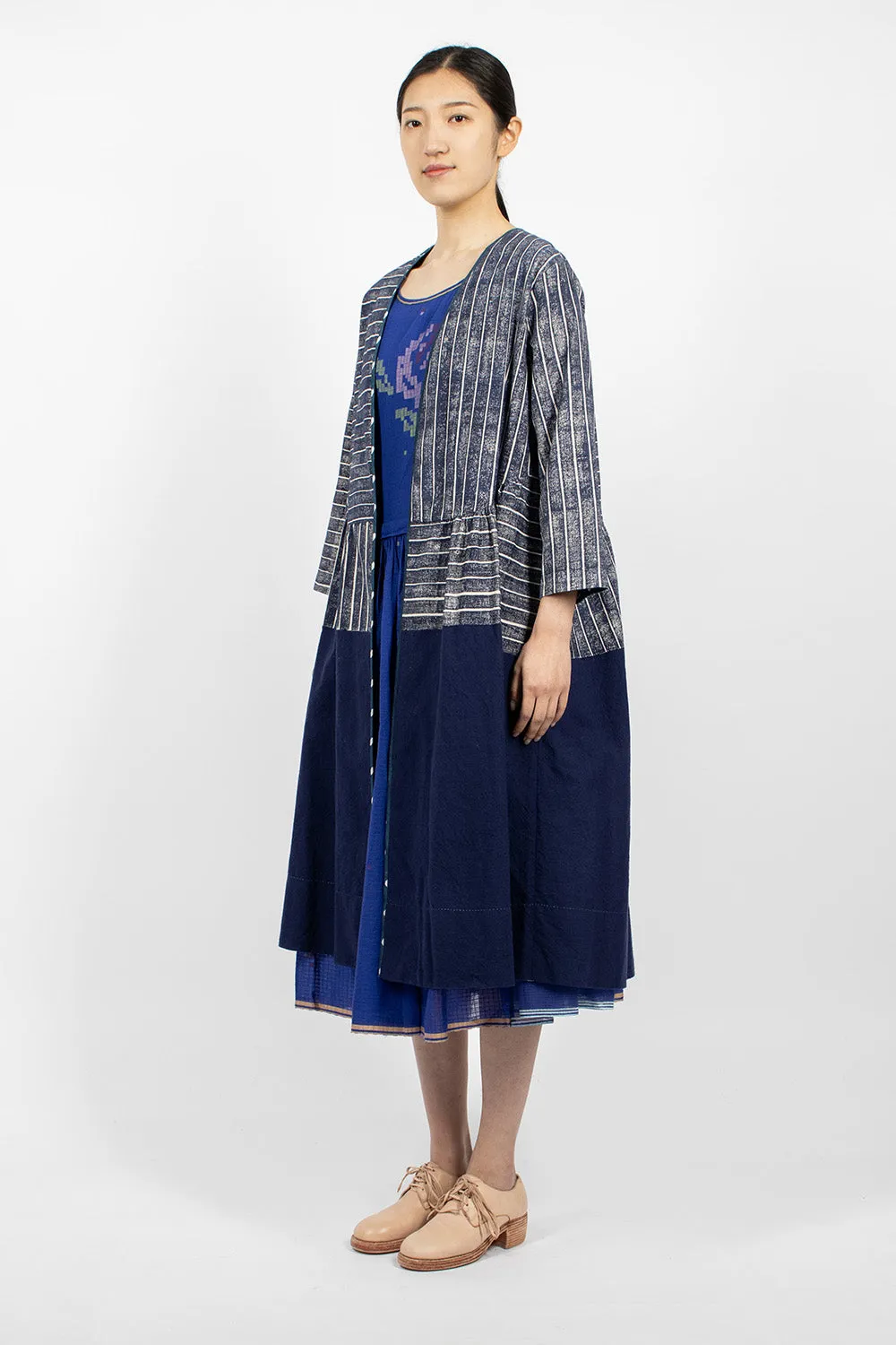 Lake Coat Dress Scrapped Blue