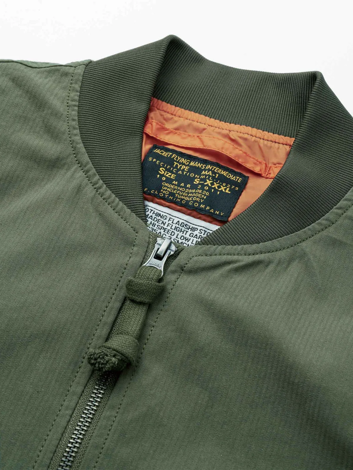 MA-1 Vintage Military Style Bomber Jacket