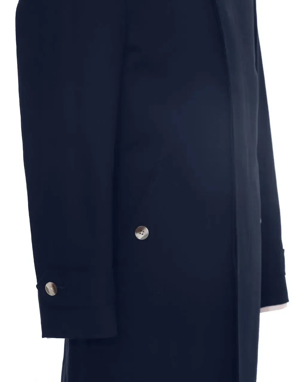 Mac Coat Men's | Tailored 60s Mod Original Navy Blue Mens Mac Coat