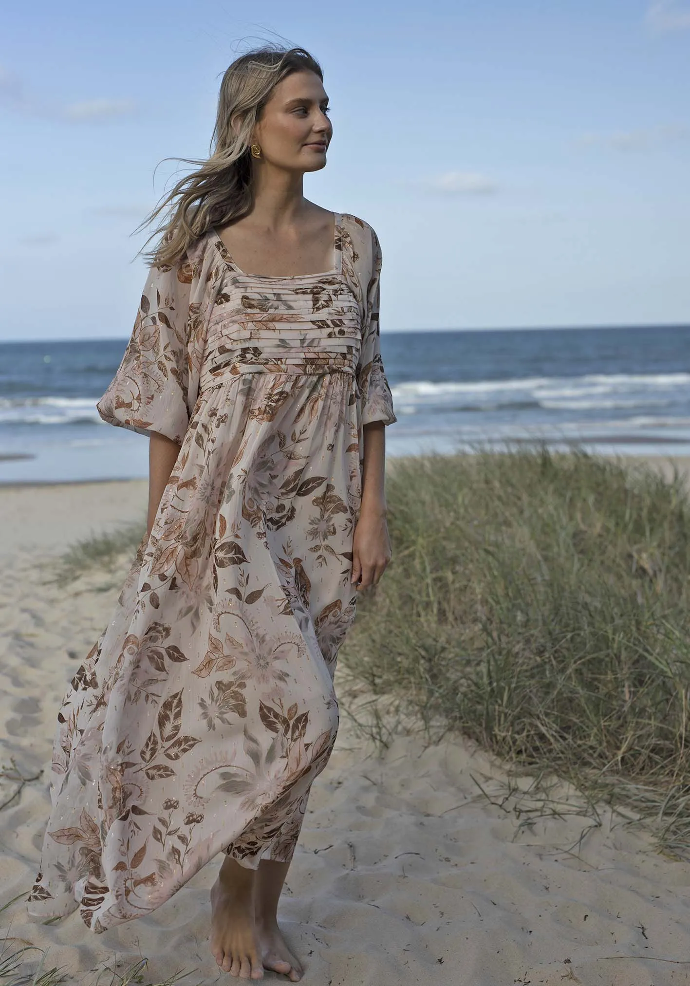 Mahalo Sleeve Maxi Dress