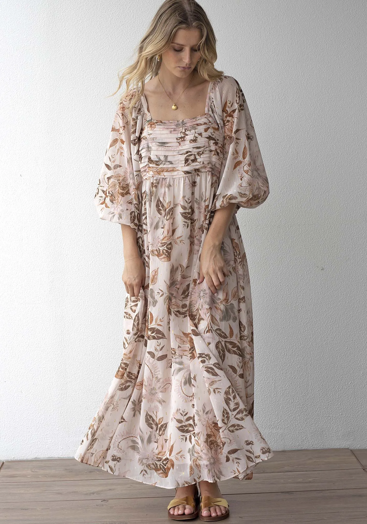 Mahalo Sleeve Maxi Dress