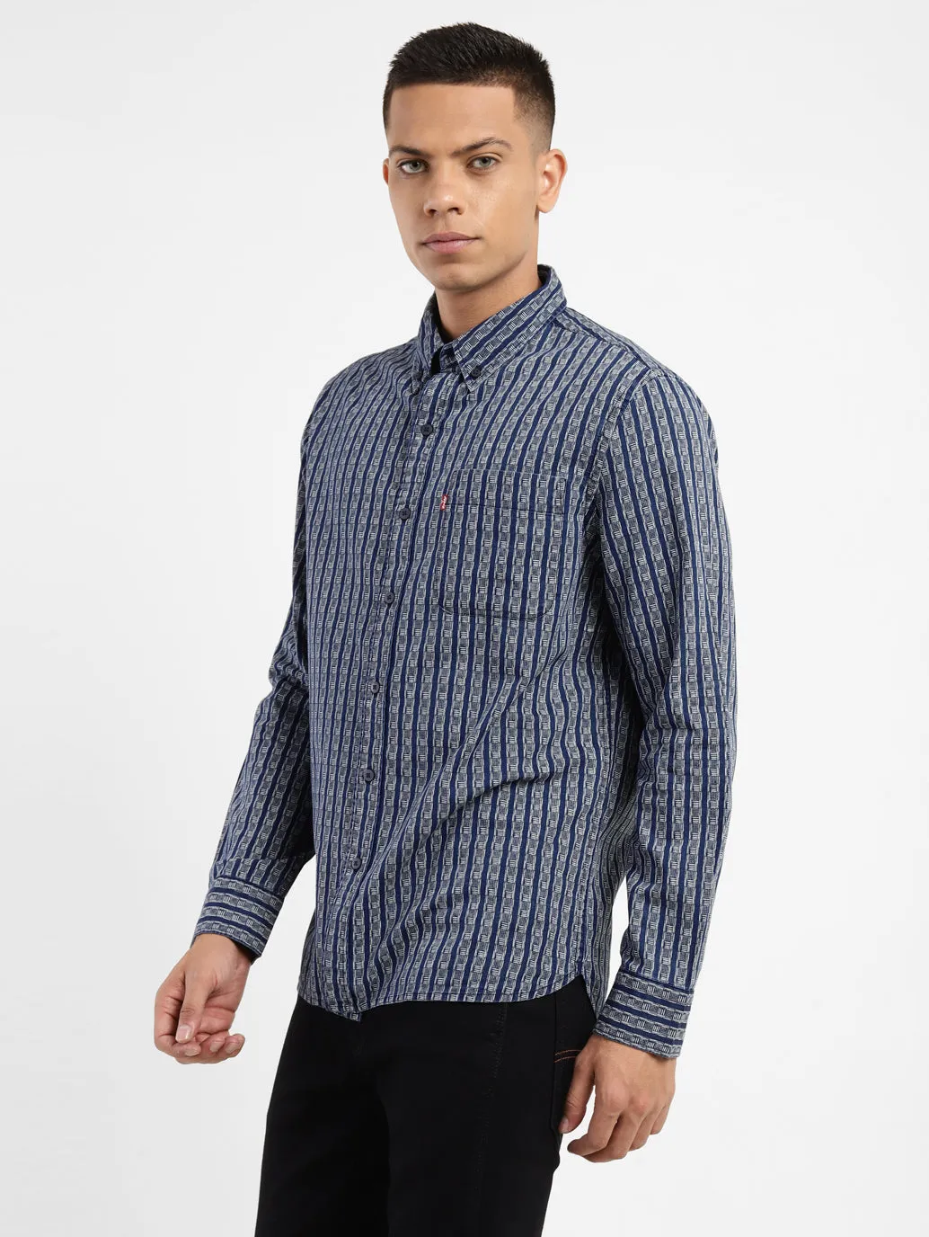 Men's All Over Printed Slim Fit Shirt