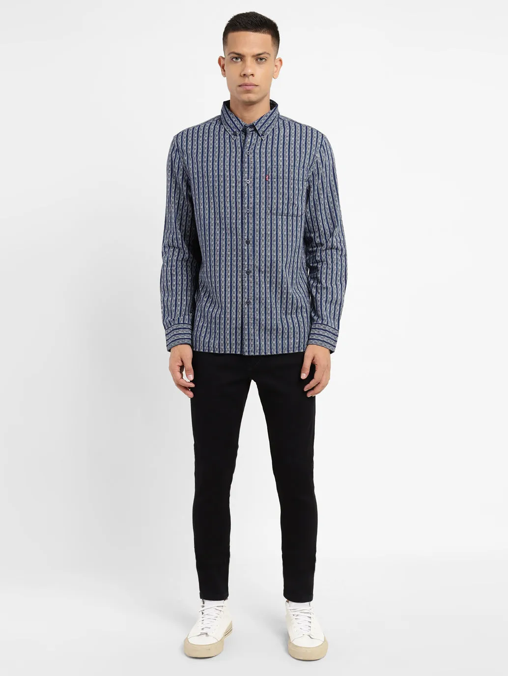 Men's All Over Printed Slim Fit Shirt