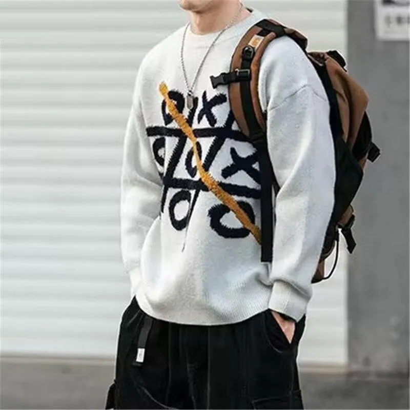 Men's Creative Tic Tac Toe Pullover