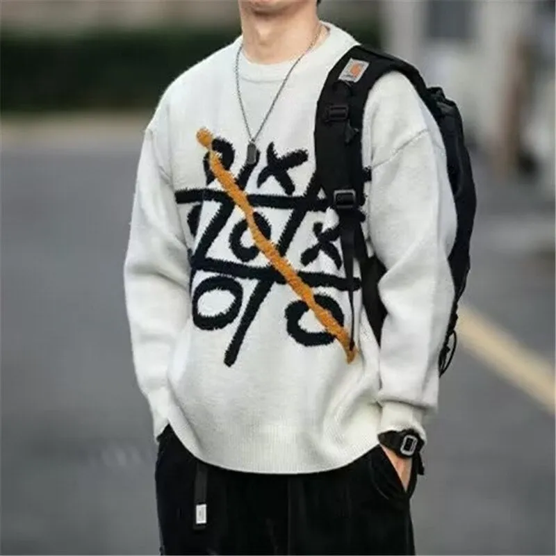 Men's Creative Tic Tac Toe Pullover