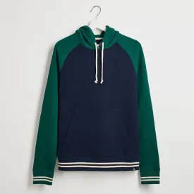 Men`s Pure Cotton Colour Block Hoodie