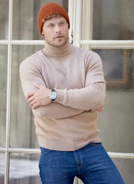 Men's St. Moritz Turtleneck Sweater in Sand