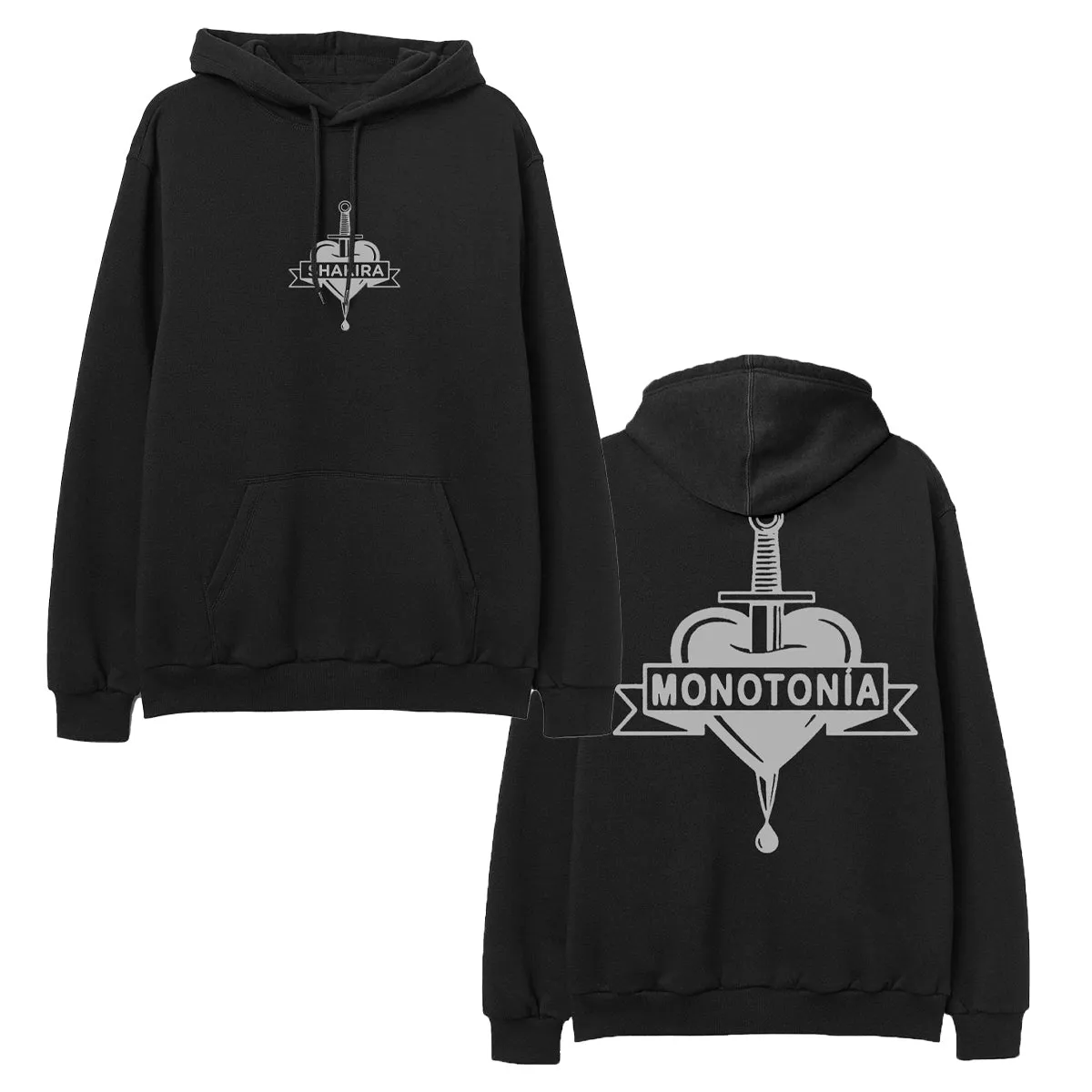 Monotonía Hoodie - Black