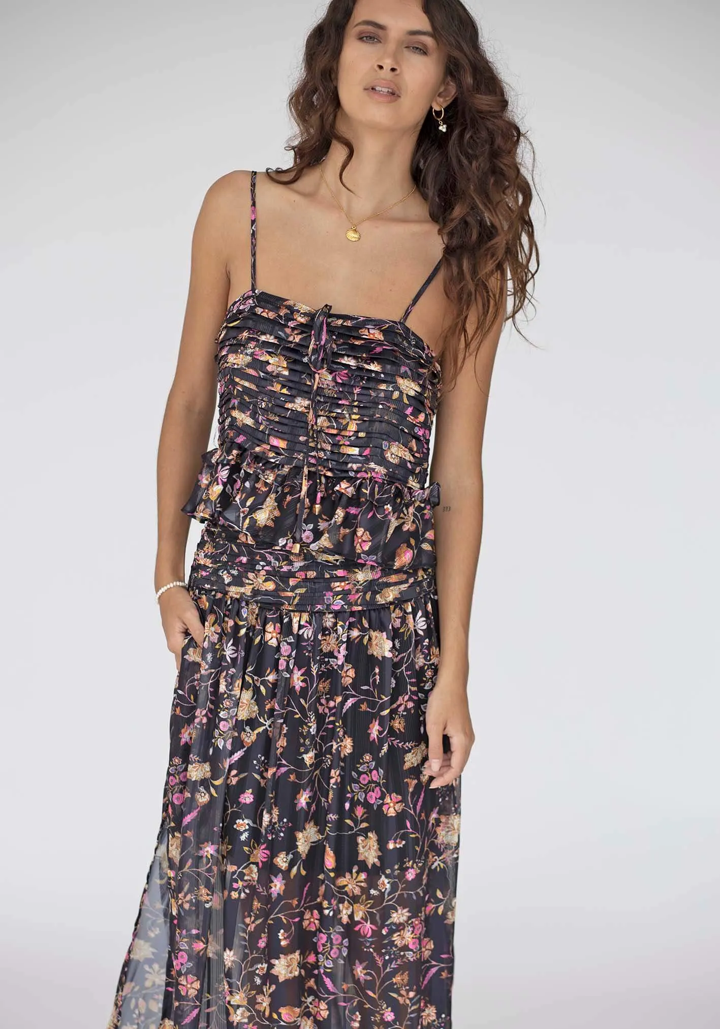 Night Chintz Cami and Maxi Skirt Set