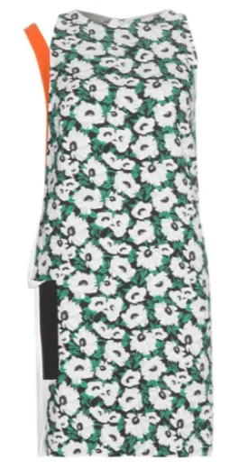 Odile Printed Crepe Dress