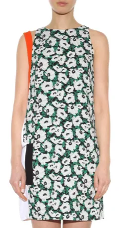 Odile Printed Crepe Dress