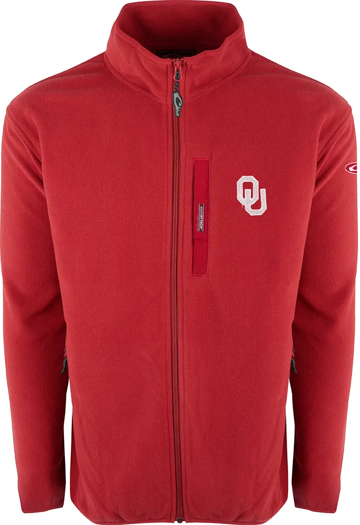 Oklahoma Full Zip Camp Fleece