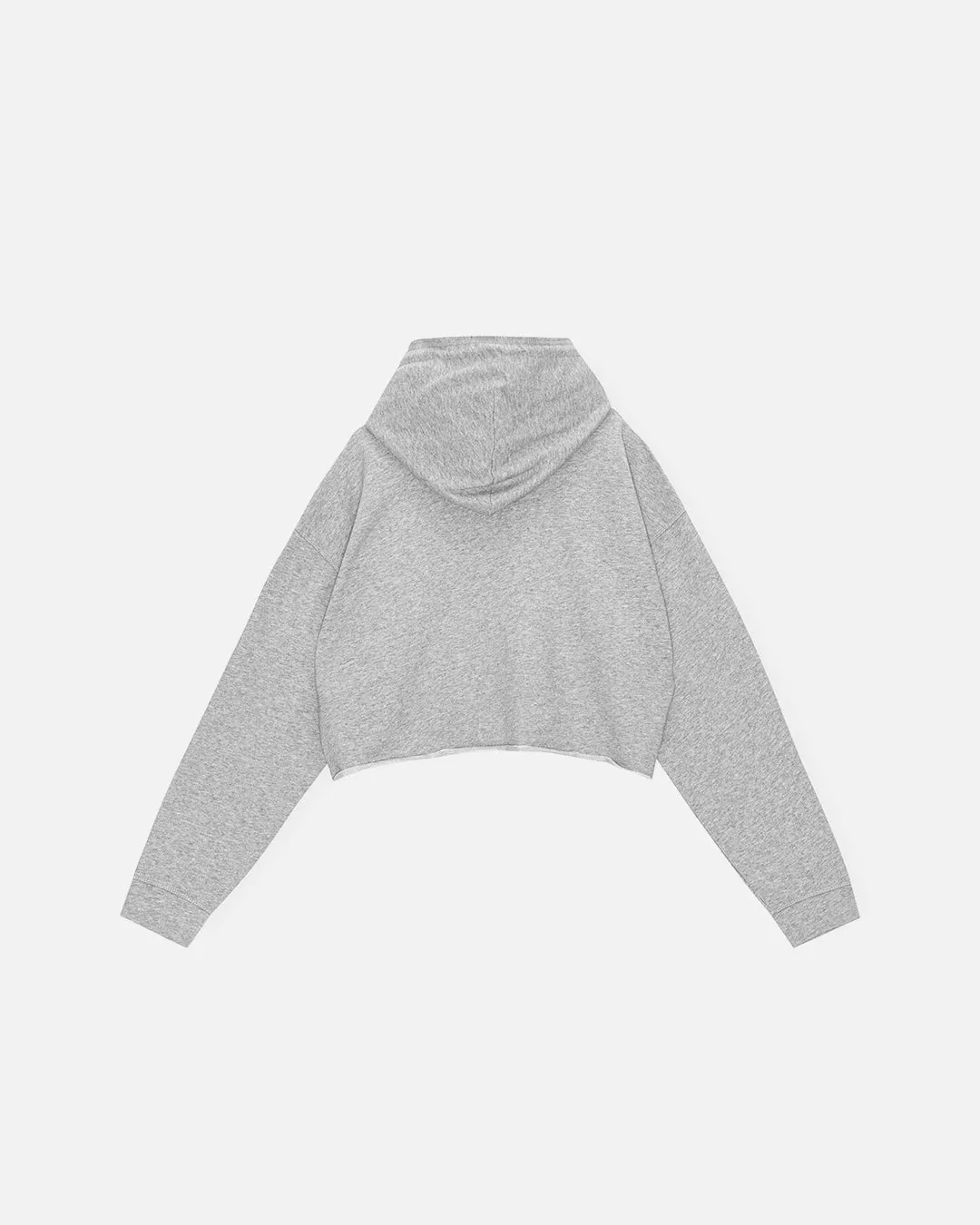 Oversized Isoli Cropped Hoodie - Grey