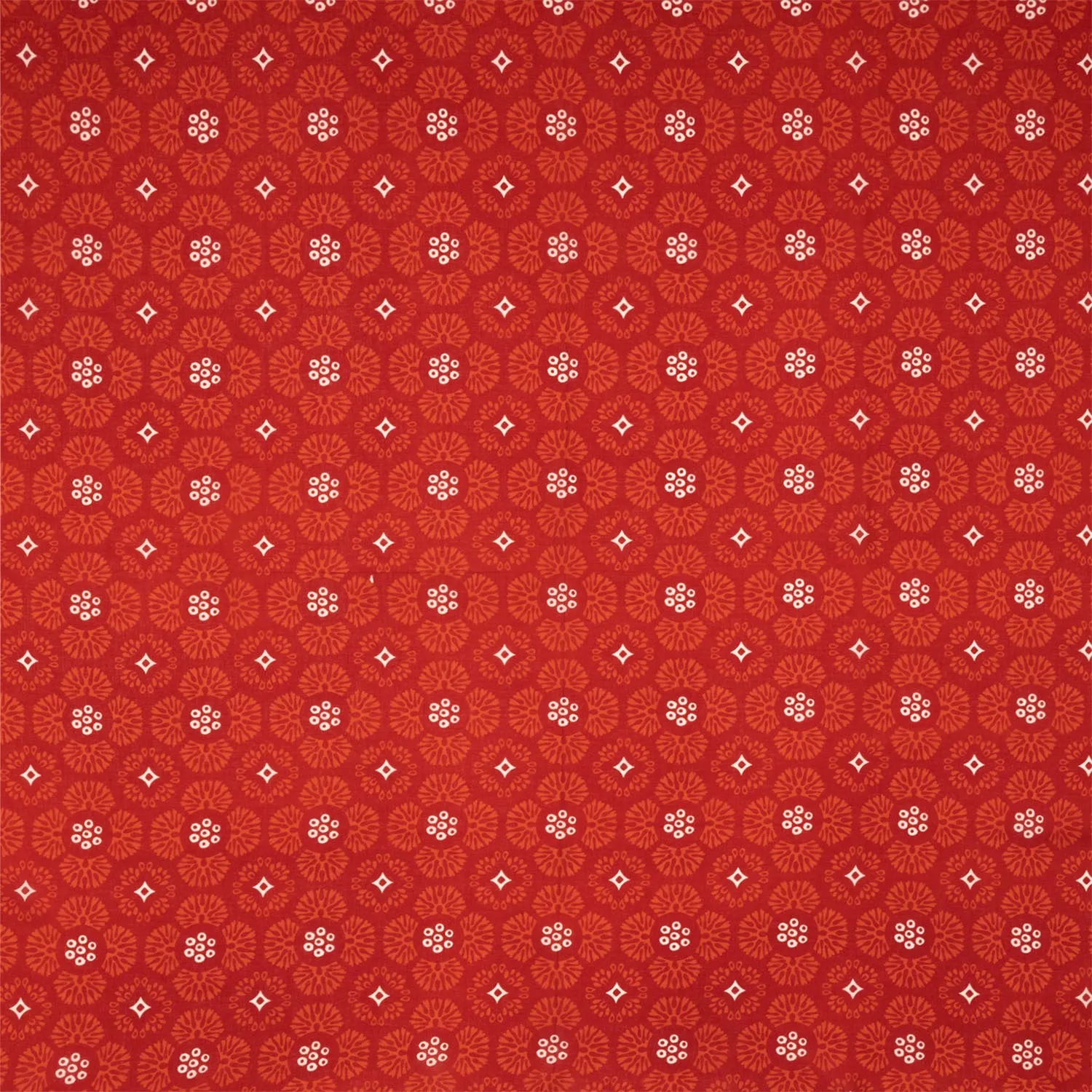 Red Spotted & Paste Work Handkerchief