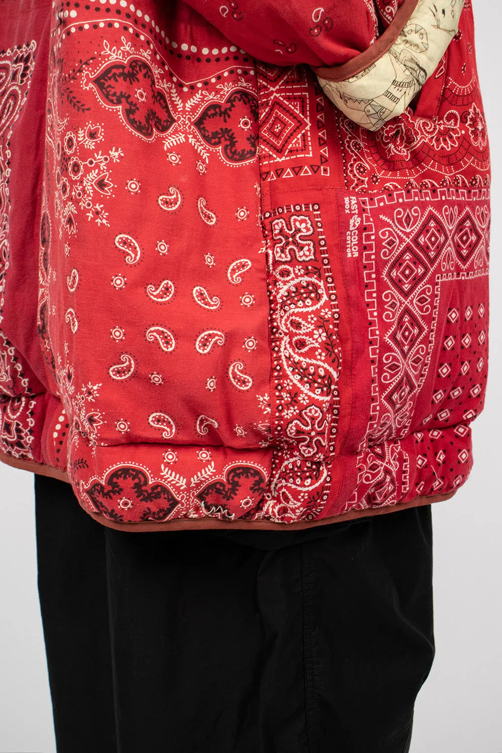 Reversible Liner Coat Bandana Red